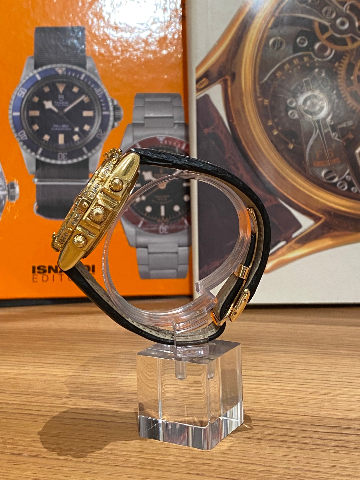 Breitling Crosswind Chronograph 18kt. Gelbgold mit Custom Lunette